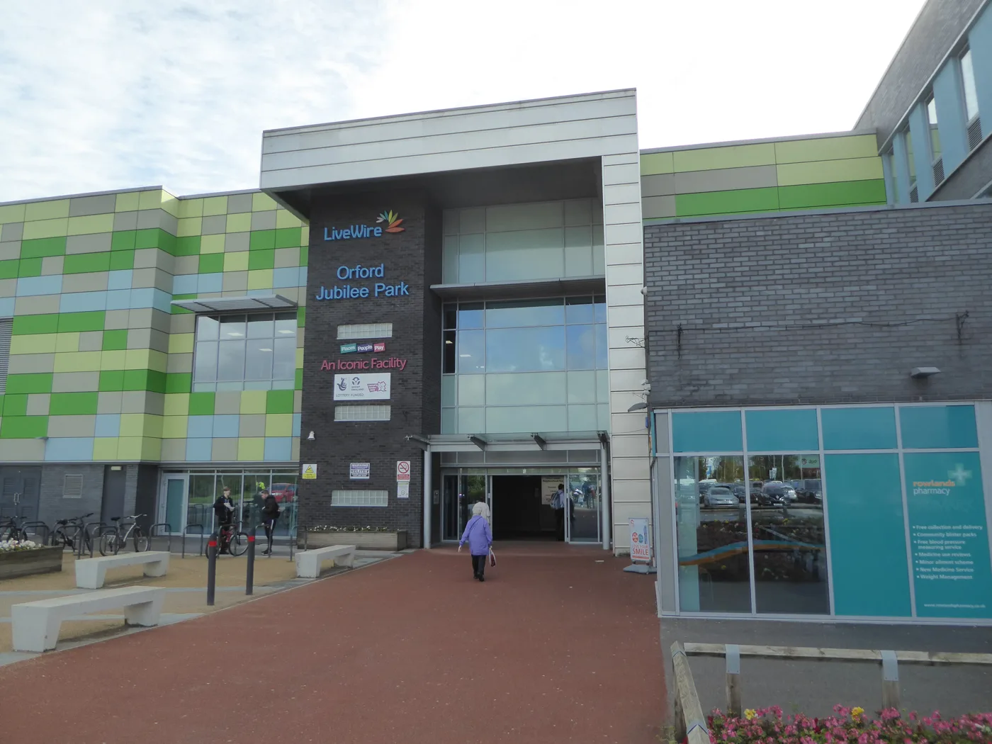 Orford Jubilee Neighbourhood Hub, one of the three LiveWire sites in Warrington where the pools are still open. The photograph does not show Broomfields.