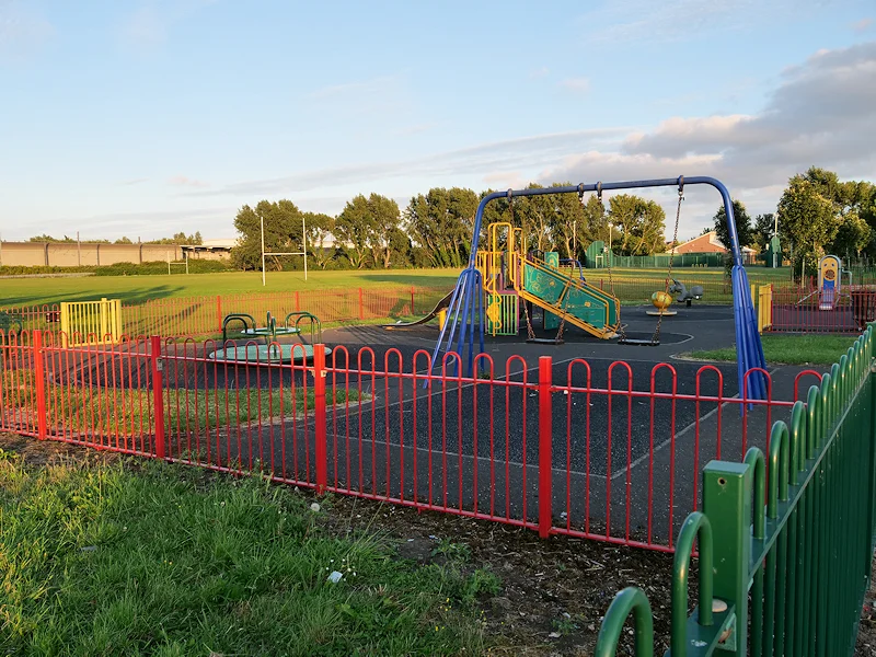 The children's playground at Dallam Recreation Ground, Warrington